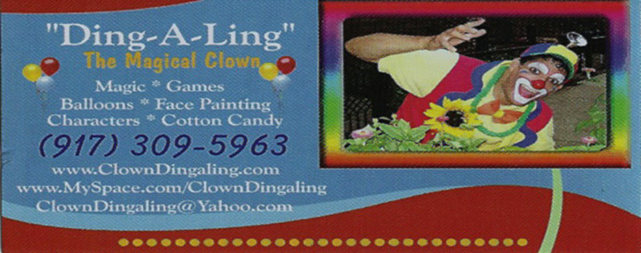 Ding-a-Ling The Magical Clown | NYC Night Life - Club Adverts
